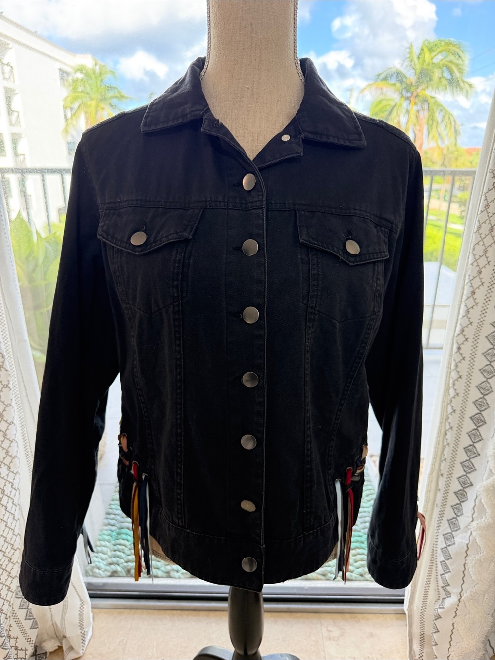 Sheryl Crow Brand Women's Jacket with Fringe Accent